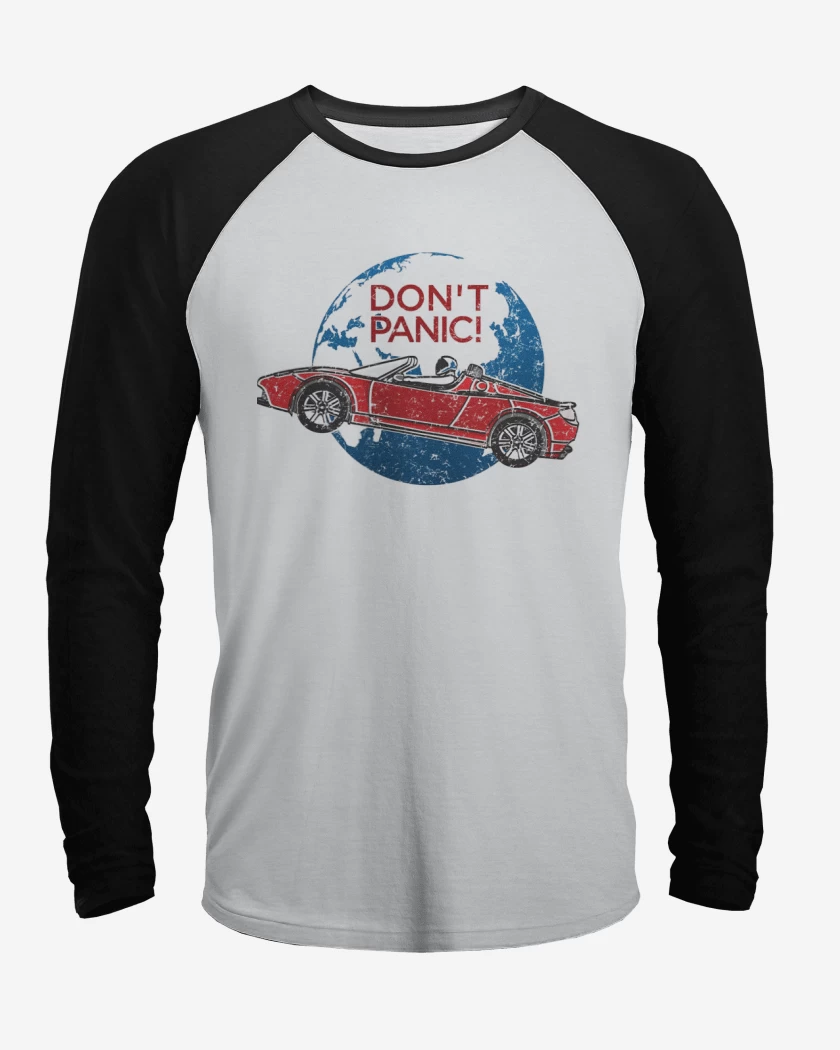 Polera Raglan Blanco / Negro de Dont Panic 