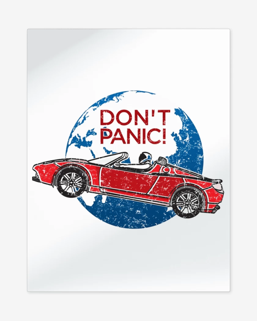 Print metalico Blanco de Dont Panic 