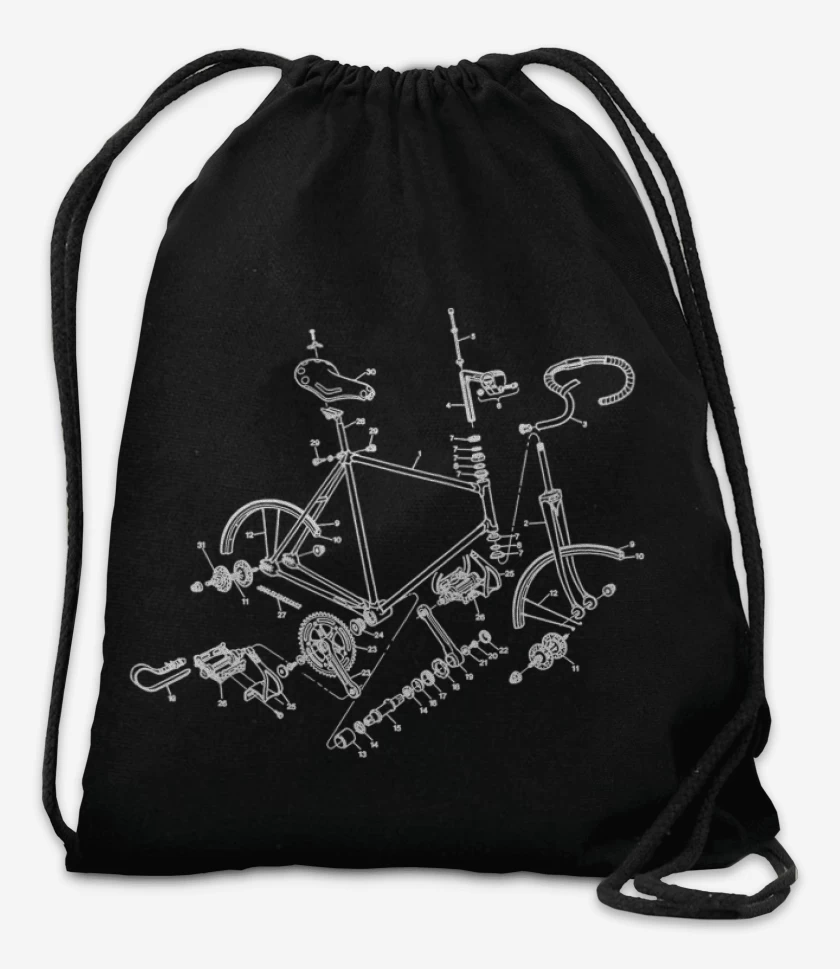 Mochila Negro de Piezas Cleta 