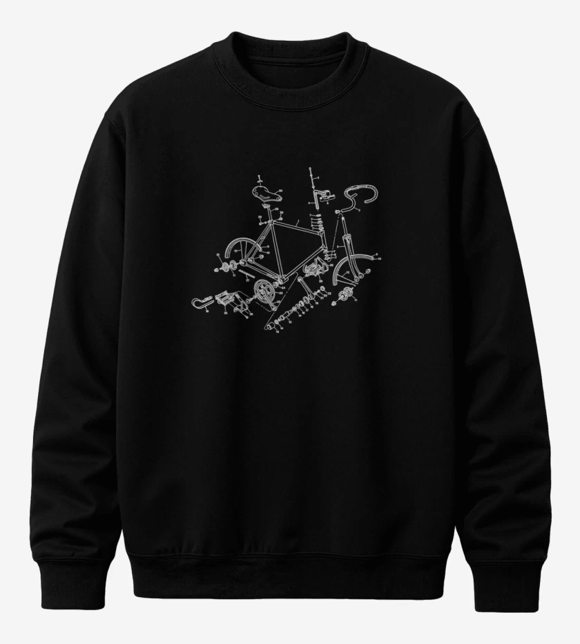 Poleron polo Negro de Piezas Cleta 