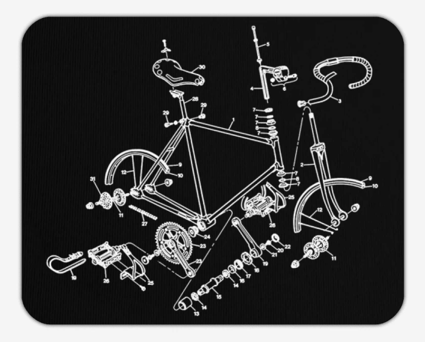 Mousepad Piezas Cleta 