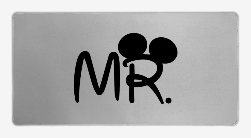 Mouse pad Gamer Gris Melange de Mickey Mr.