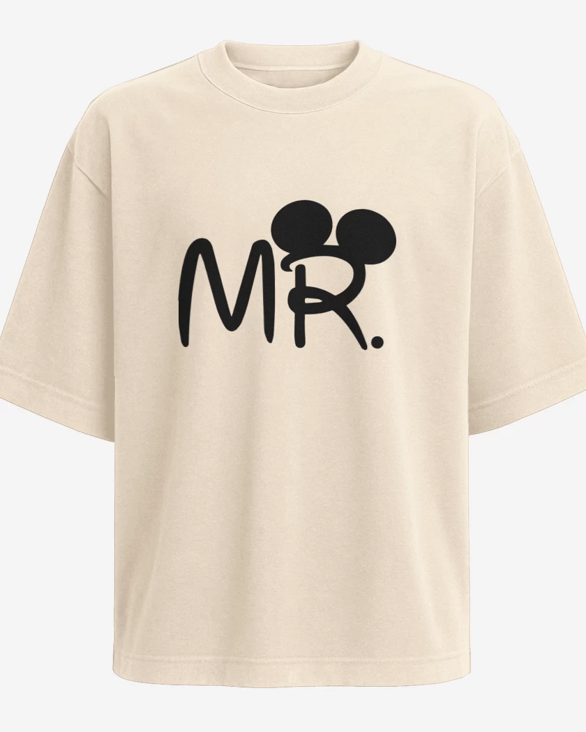 Polera Oversize Beige de Mickey Mr.
