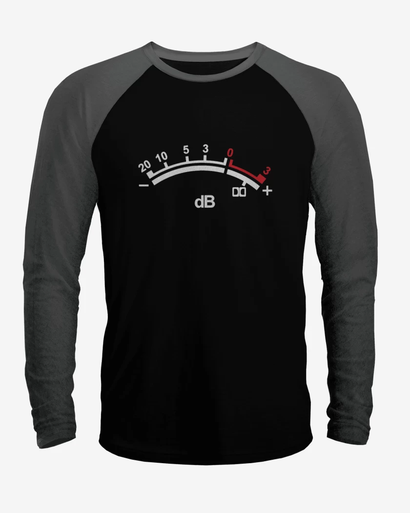 Polera Raglan Negro / Negro Heather de dB 