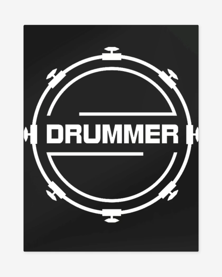 Print metalico Negro de Drummer 3 