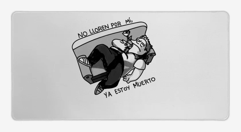 Mouse pad Gamer No lloren por mi