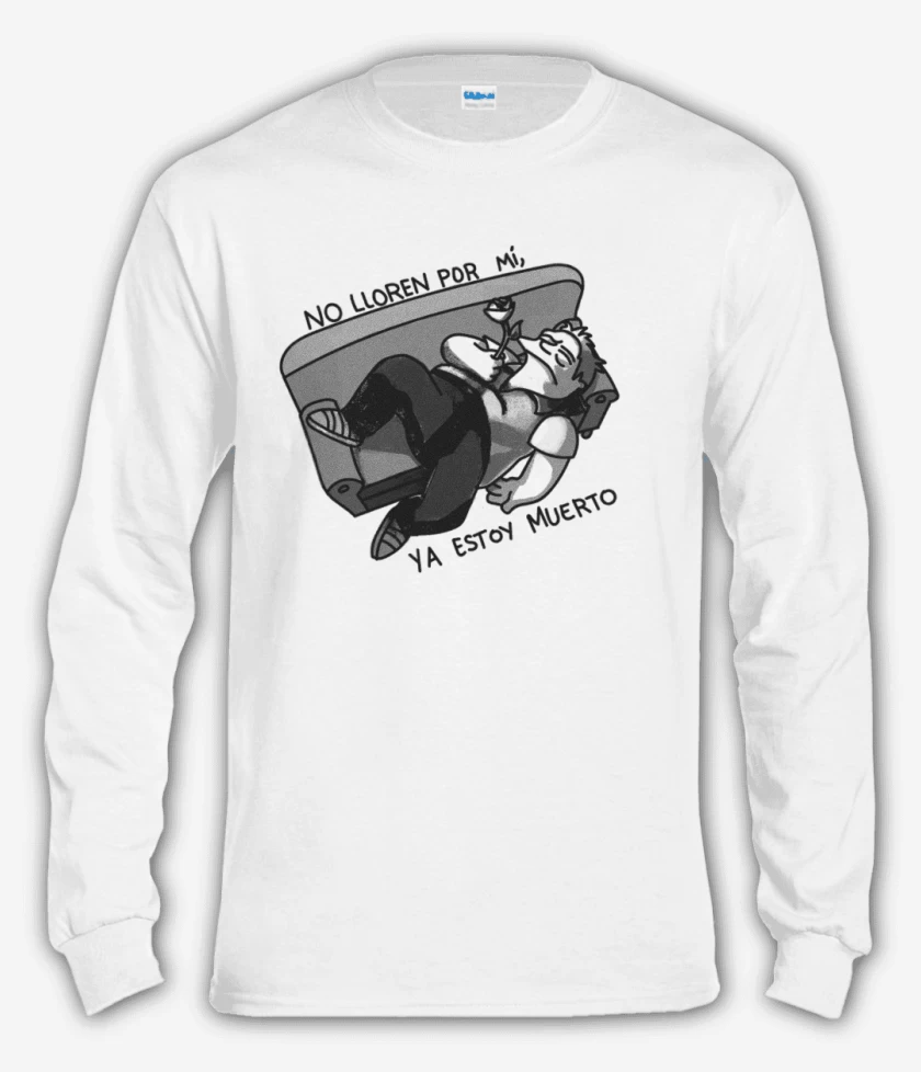 Polera manga larga Blanco de No lloren por mi