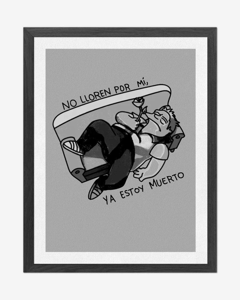 Cuadro decorativo No lloren por mi