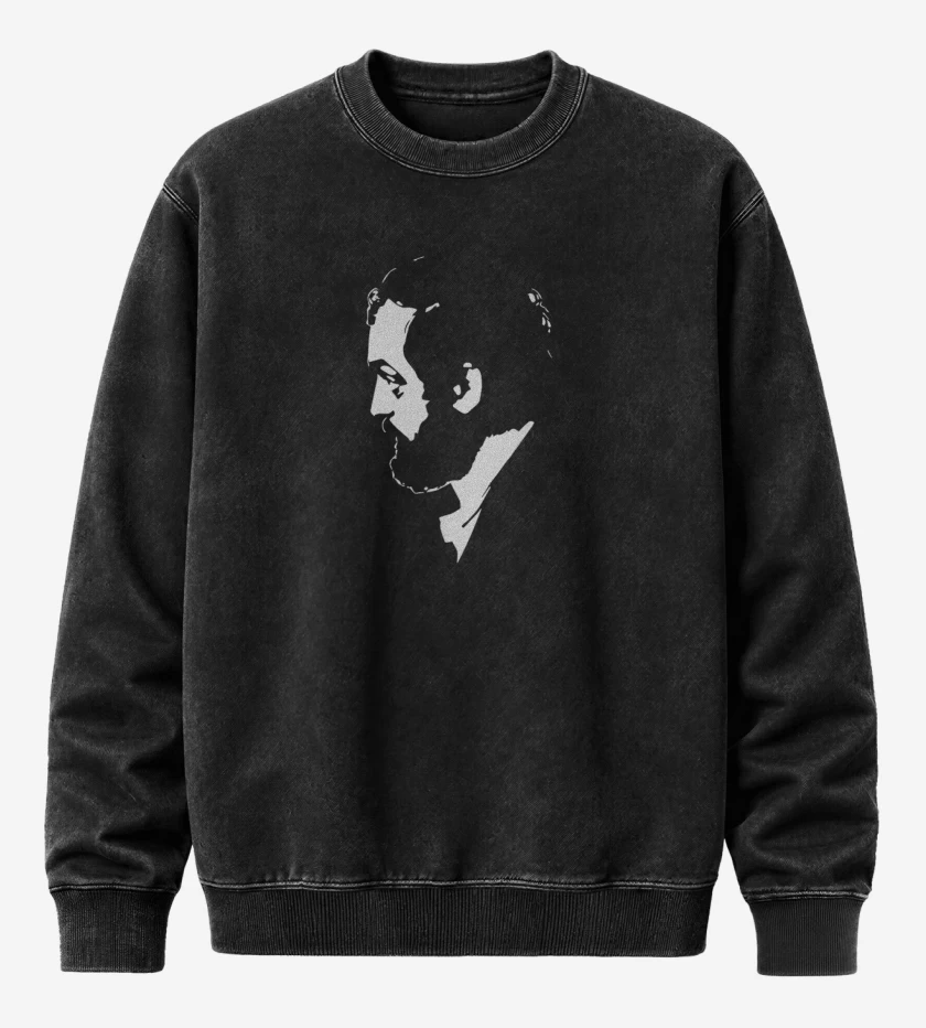 Poleron Polo Acid Wash Negro de Kubrick 3
