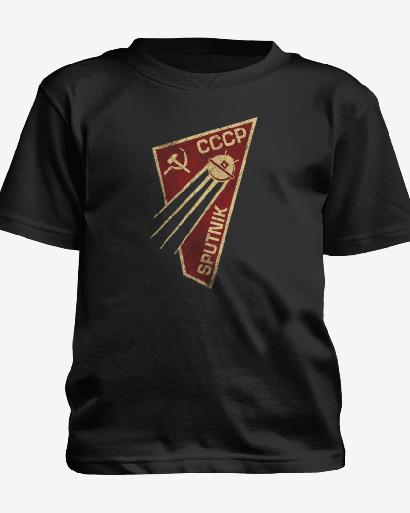 Polera de niño Negro de Sputnik 