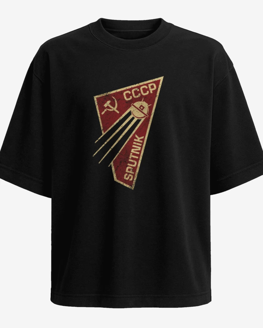Polera Oversize Negro de Sputnik 
