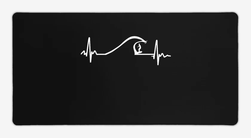 Mouse pad Gamer Negro de Wave Surf 