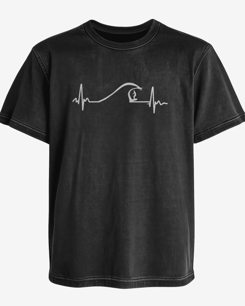 Polera desgastada Wave Surf 