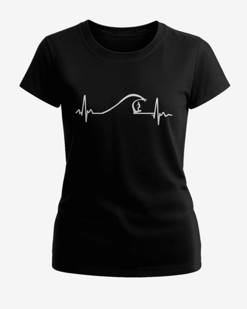 Polera de Mujer Negro de Wave Surf 