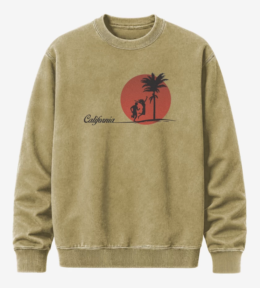 Poleron Polo Acid Wash Beige de Mr. Bungle California 