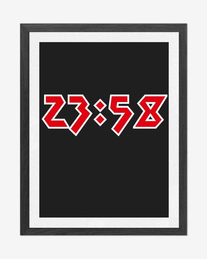 Cuadro decorativo Negro de 2 Minutes to Midnight