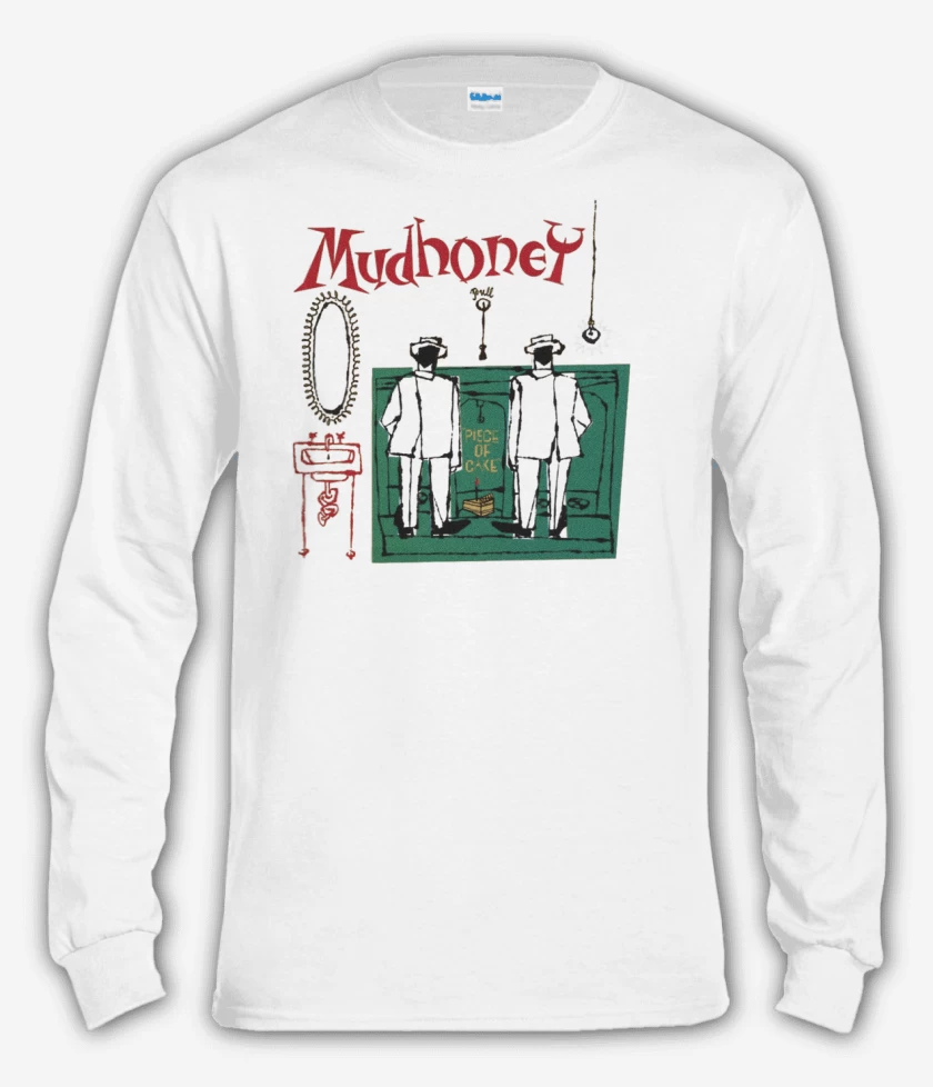 Polera manga larga Blanco de Mudhoney 1992