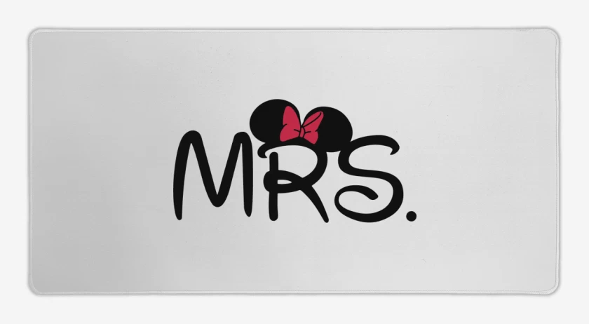 Mouse pad Gamer Blanco de Minnie Mrs.