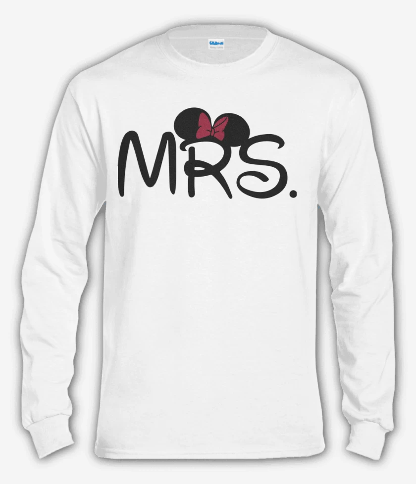 Polera manga larga Blanco de Minnie Mrs.