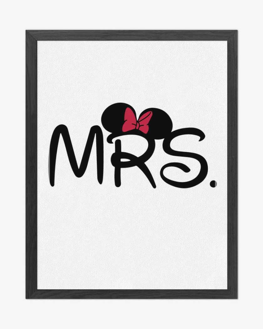 Cuadro decorativo Blanco de Minnie Mrs.