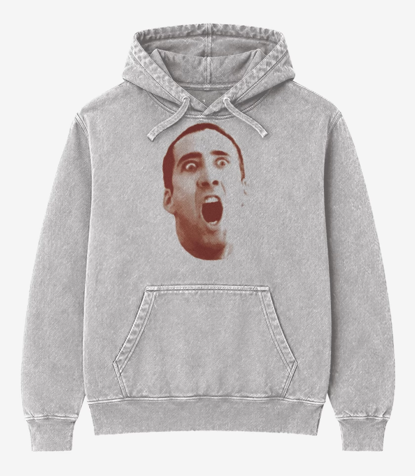 Poleron Canguro Acid Wash Castor Maldito Troy