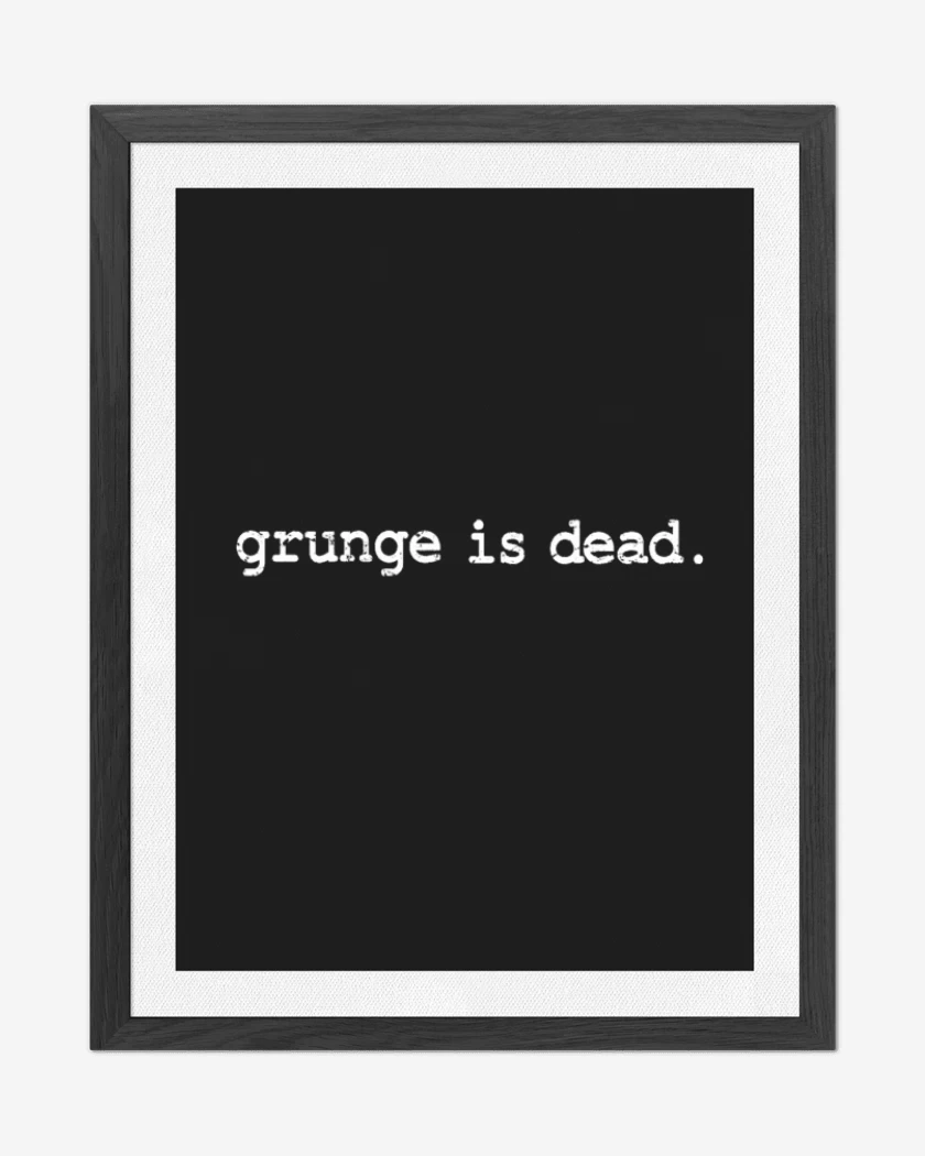 Cuadro decorativo Negro de Grunge is dead