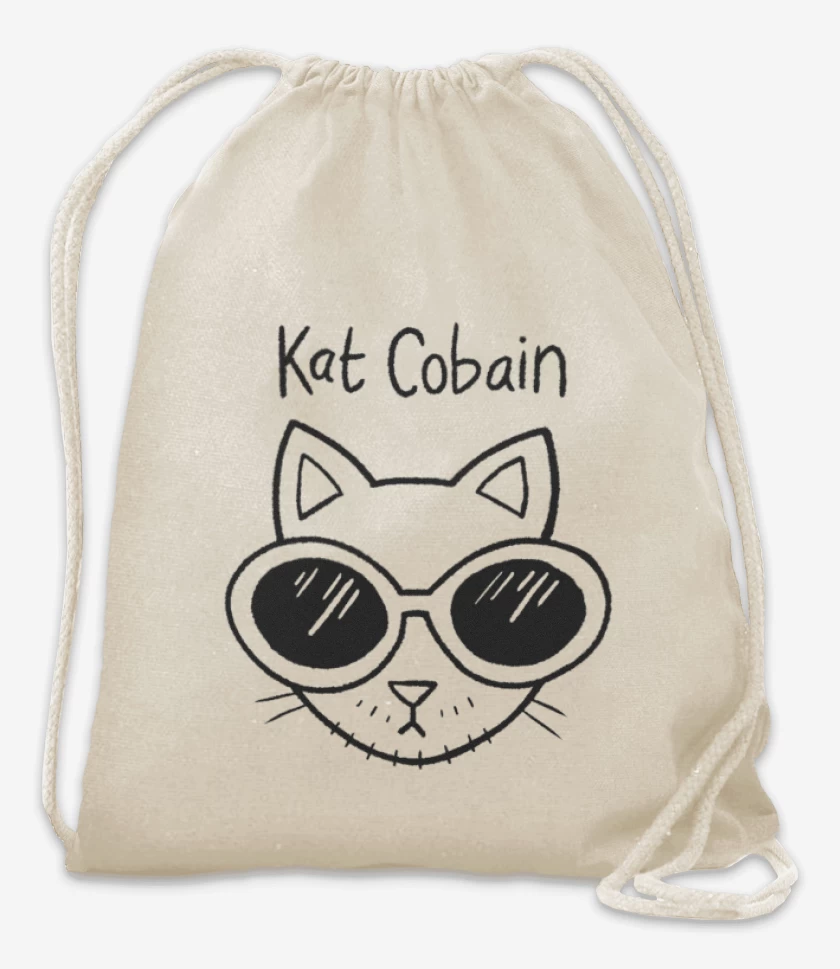 Mochila Blanco de cat cobain