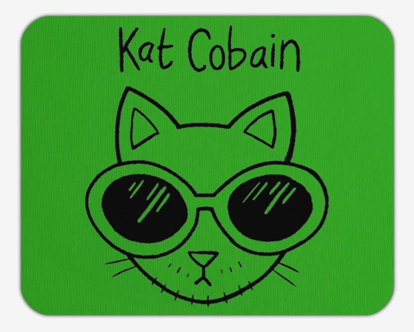 Mousepad cat cobain