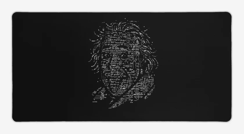Mouse pad Gamer Negro de Einstein