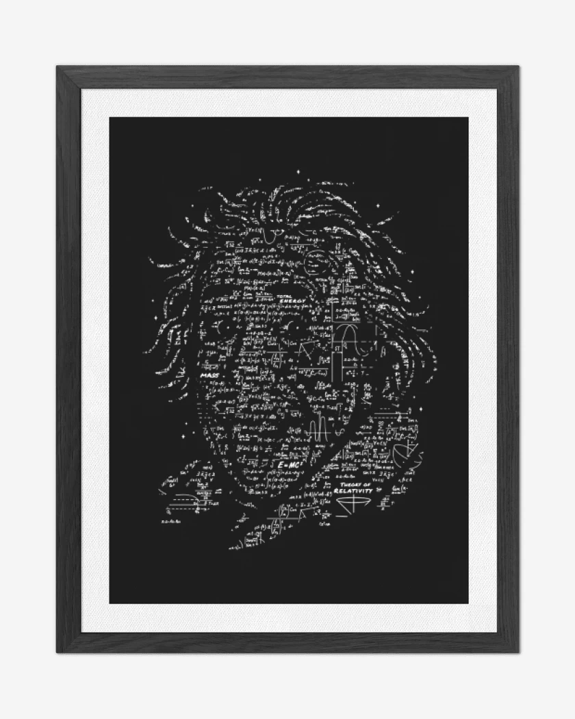 Cuadro decorativo Negro de Einstein