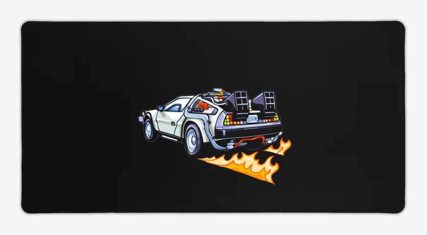Mouse pad Gamer Negro de Deloreancillo