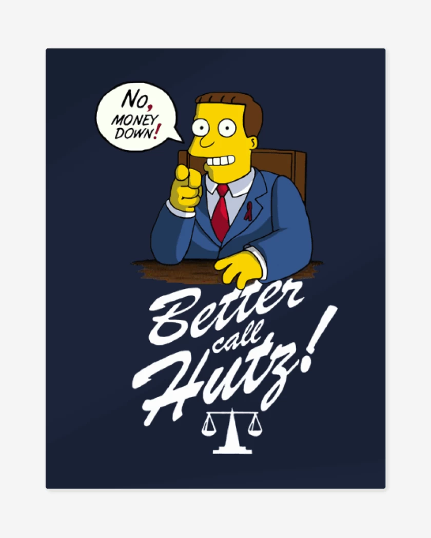 Print metalico Azul Marino de Better call Hutz