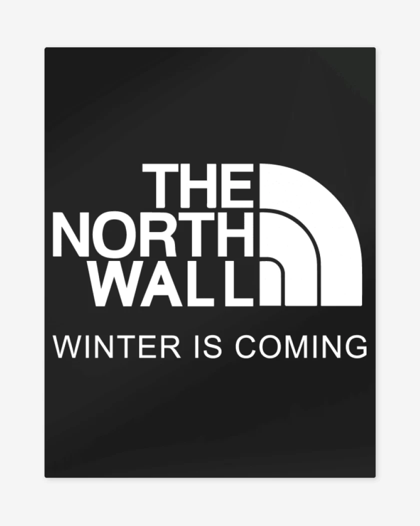 Print metalico Negro de The North Wall
