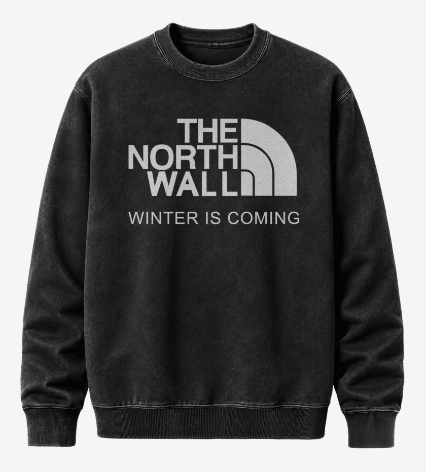 Poleron Polo Acid Wash Negro de The North Wall