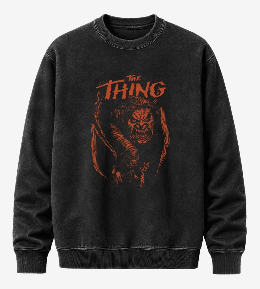 Poleron Polo Acid Wash Negro de Thing