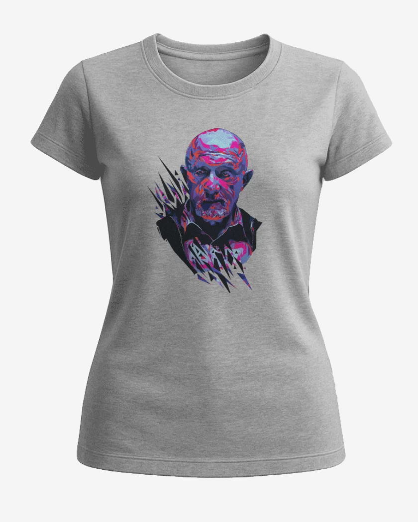 Polera de Mujer Gris Melange de Mike Ehrmantraut