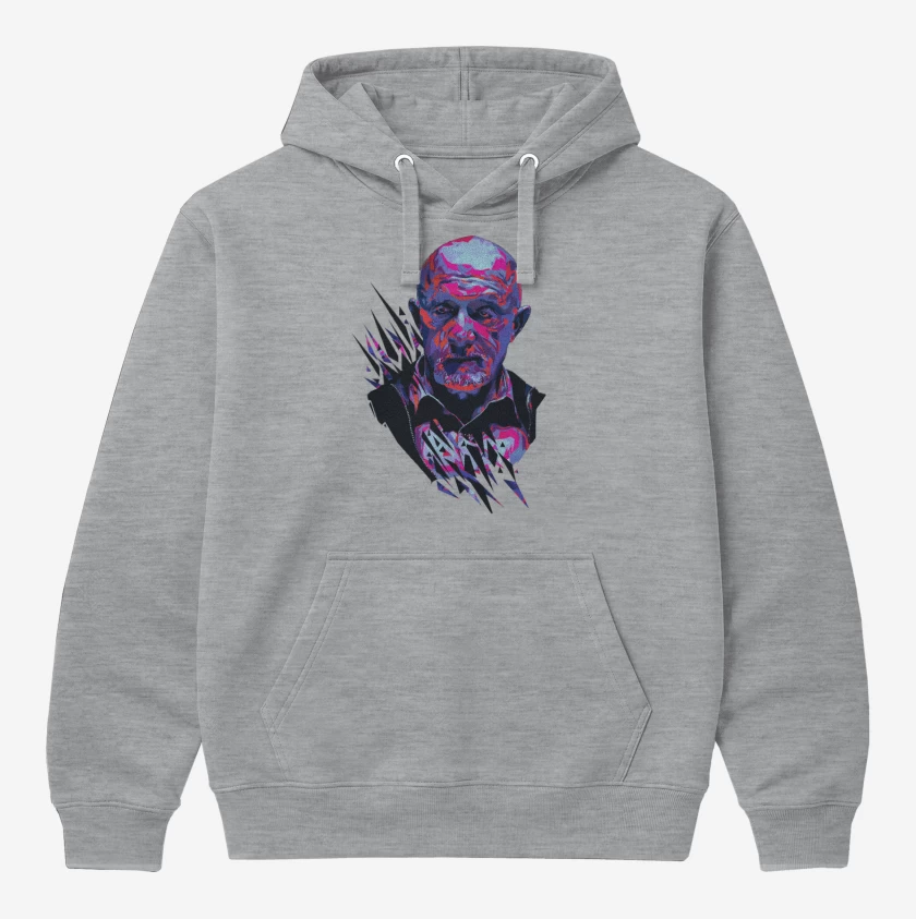 Polerón Canguro Gris Melange de Mike Ehrmantraut