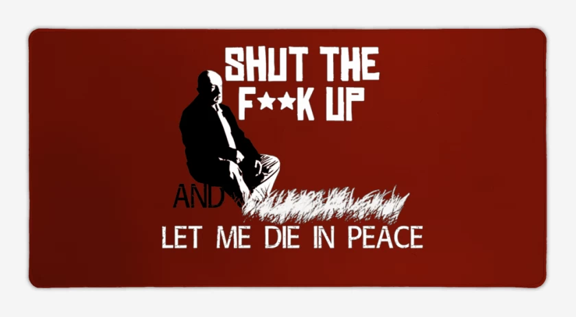 Mouse pad Gamer Rojo de Let me die in peace