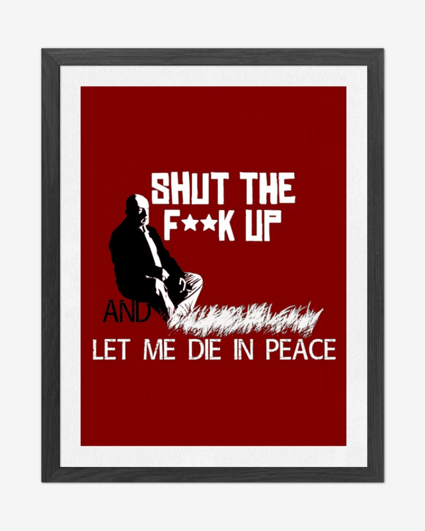 Cuadro decorativo Rojo de Let me die in peace