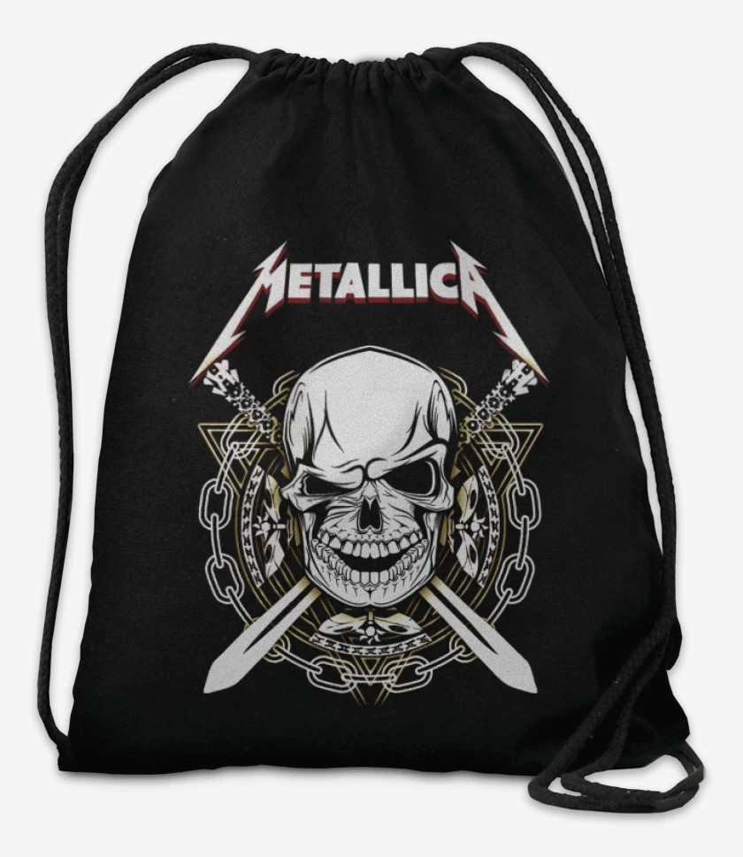 Mochila Negro de Banda metal