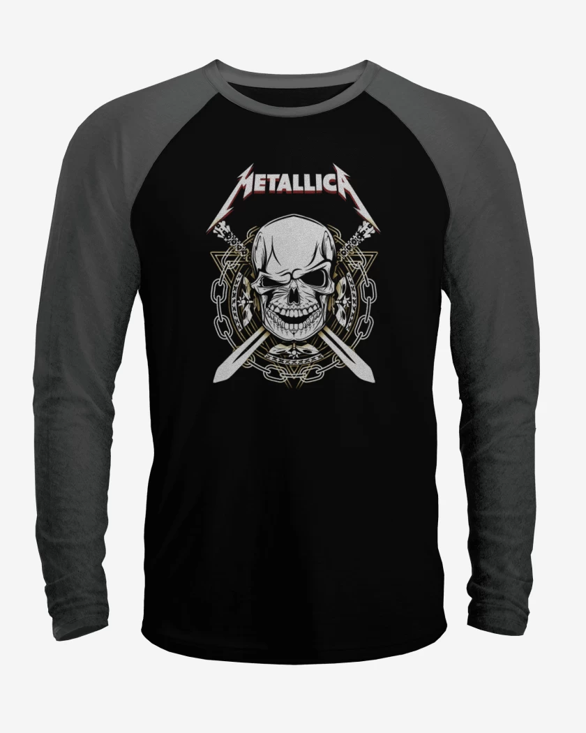Polera Raglan Banda metal