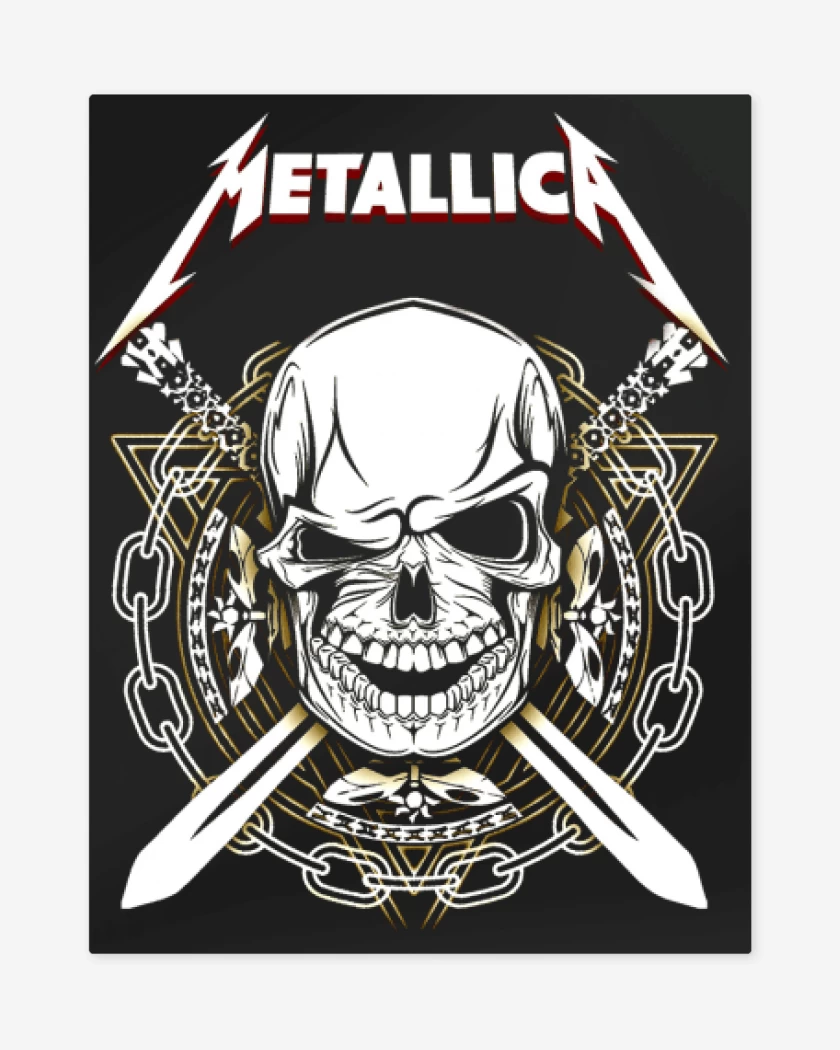 Print metalico Banda metal