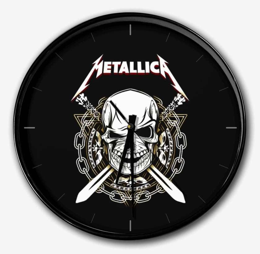 Reloj Negro de Banda metal