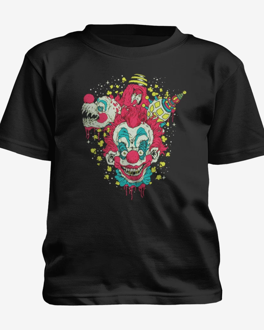 Polera de niño Negro de Payaso del espacio
