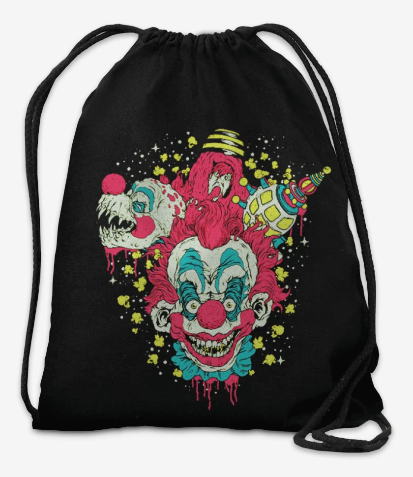 Mochila Negro de Payaso del espacio