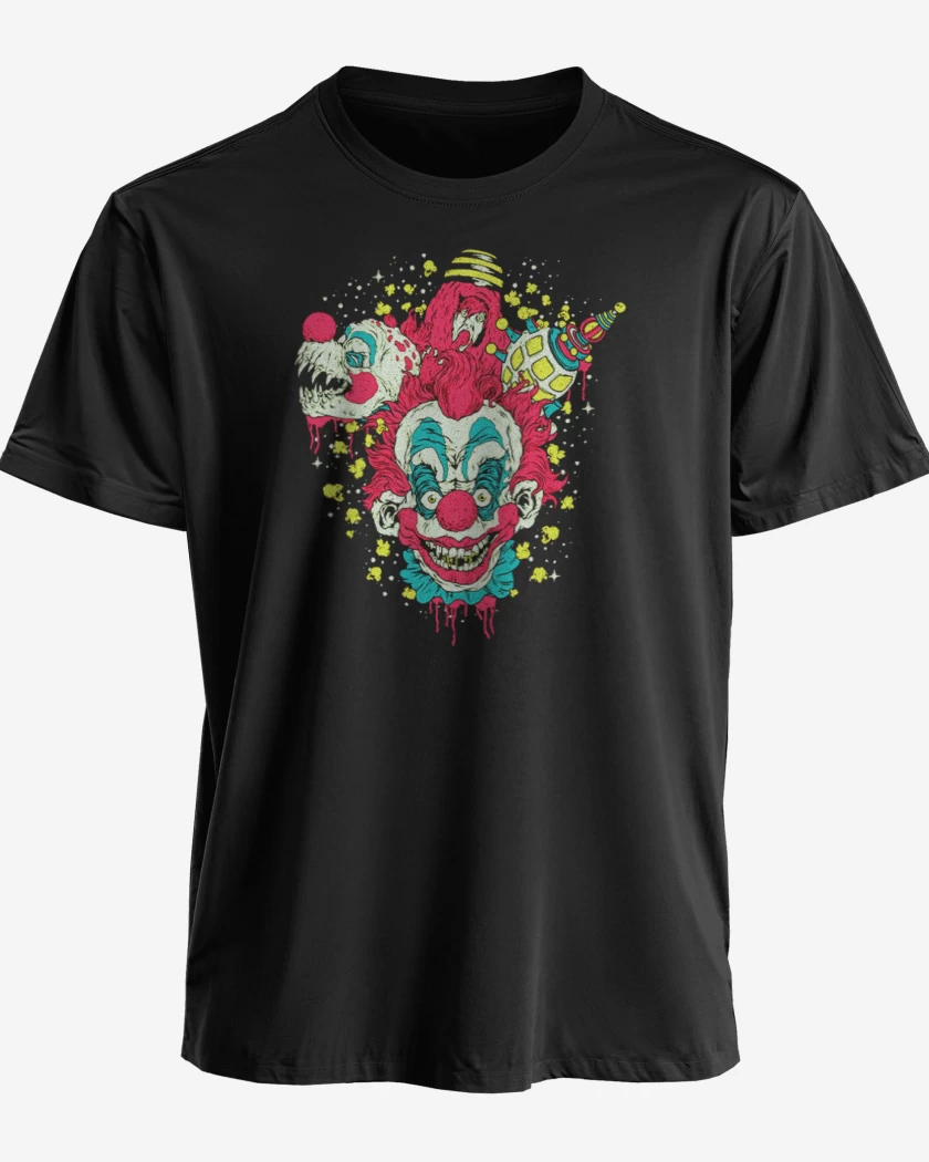 Polera premium Negro de Payaso del espacio