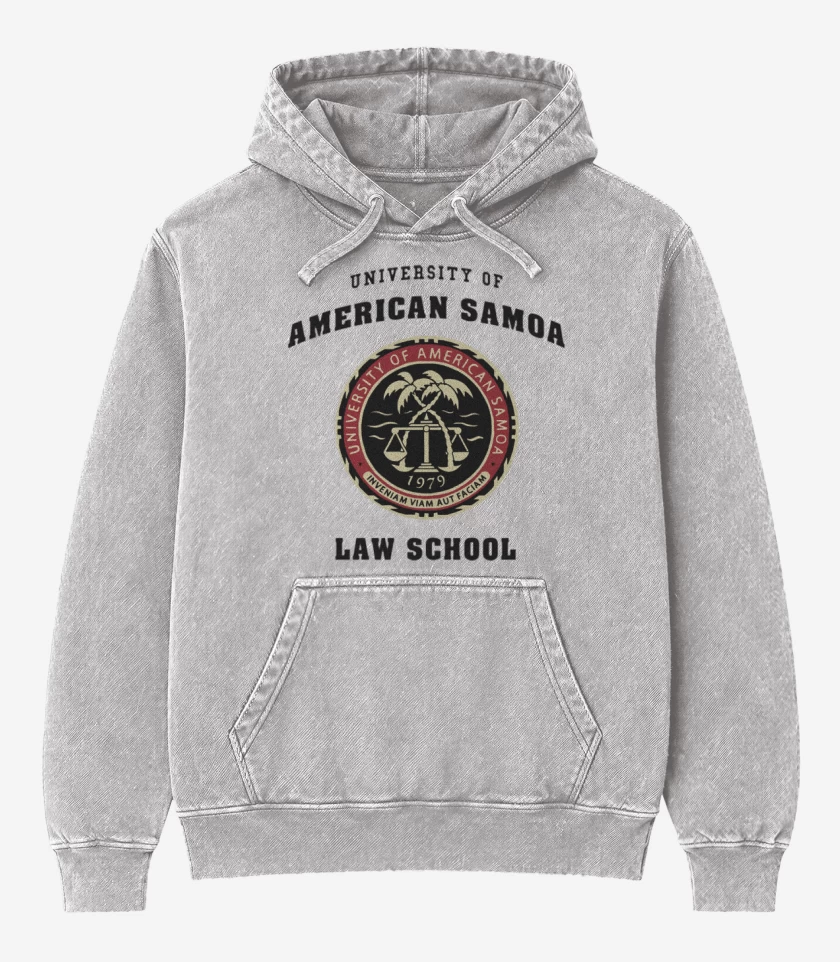 Poleron Canguro Acid Wash University of American Samoa