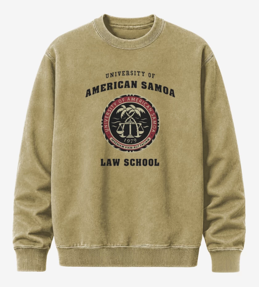 Poleron Polo Acid Wash University of American Samoa