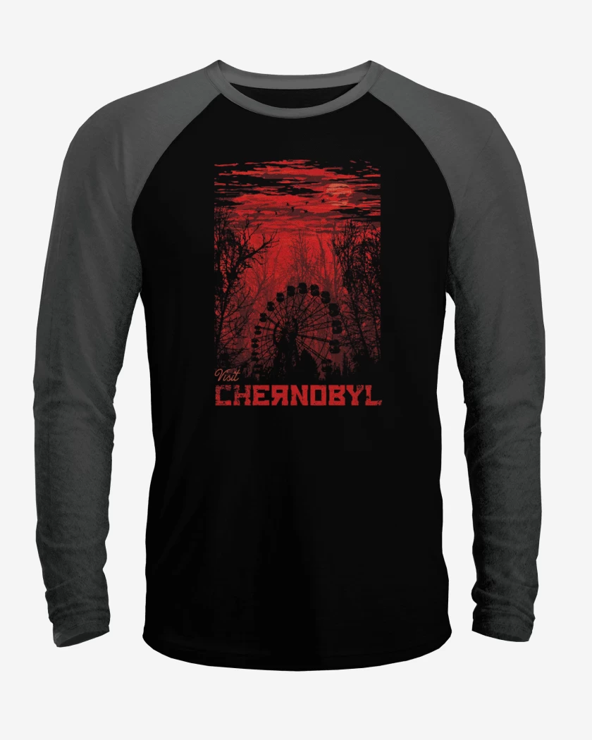 Polera Raglan Negro / Negro Heather de Chernobyl