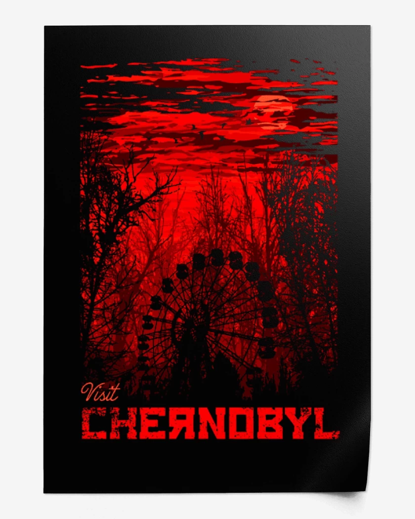 Print Negro de Chernobyl